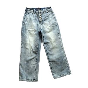 Judy Blue Light Blue Crop Wide Leg Jeans